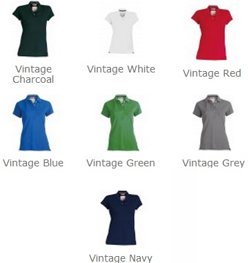 KV2201 polo Kariban vintage femme couleur